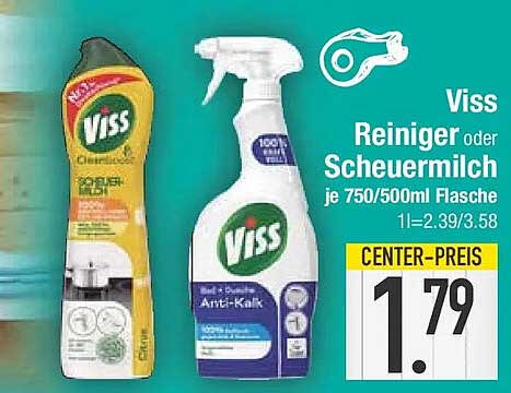 Viss Reiniger oder Scheuermilch je 750/500ml Flasche 1l=2.39/3.58