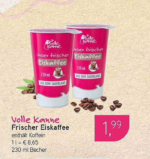 Volle Kanne Frischer Eiskaffee