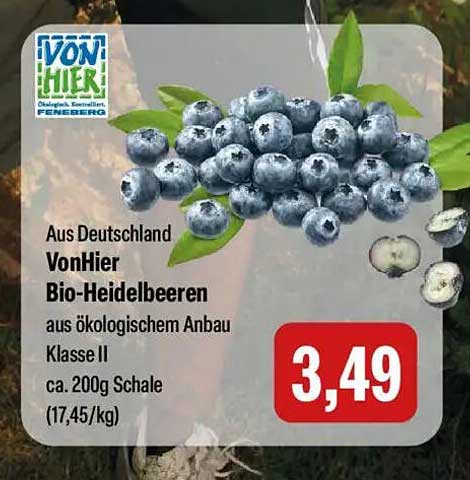 VonHier Bio-Heidelbeeren
