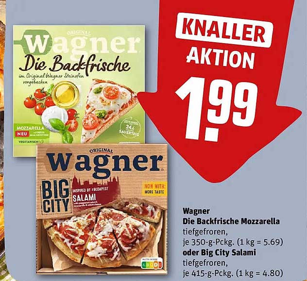 Wagner Die Backfrische Mozzarella