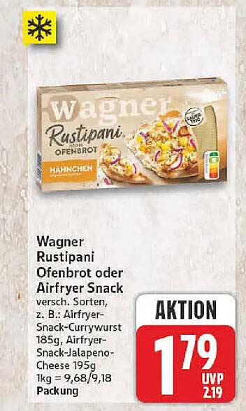 Wagner Rustipani Ofenbrot oder Airfryer Snack