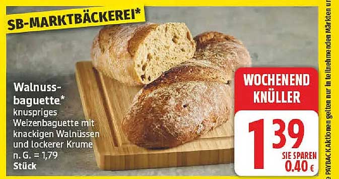 Walnuss-baguette*