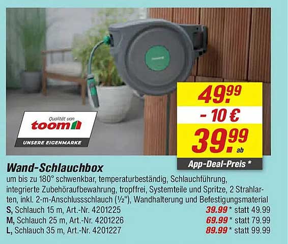 Wand-Schlauchbox