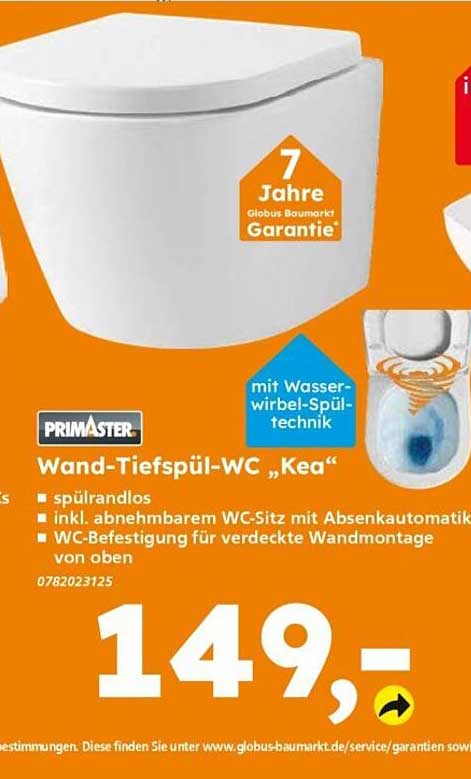 Wand-Tiefspül-WC „Kea“