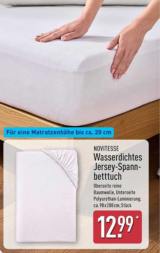 Wasserdichtes Jersey-Spann-betttuch