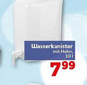 Wasserkanister mit Hahn, 10l
