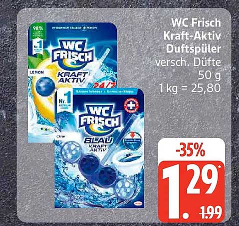 WC Frisch Kraft-Aktiv Duftspüler versch. Düfte 50 g