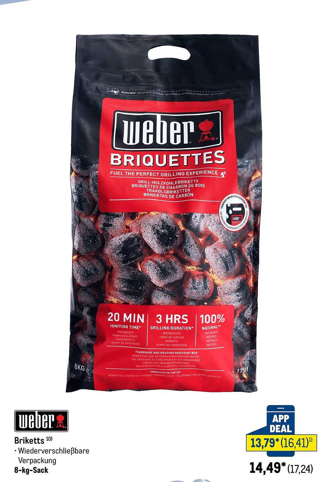 Weber Briketts 8-kg-Sack