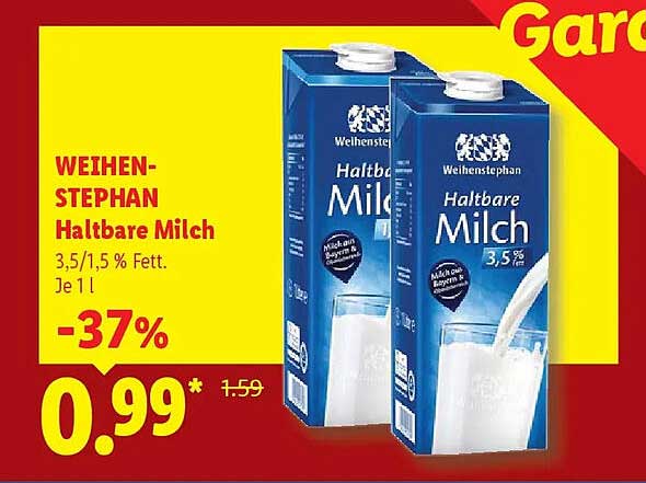 WEIHEN-STEPHAN Haltbare Milch