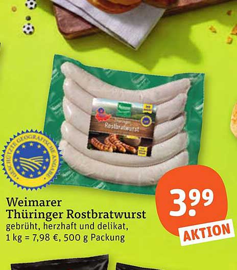 Weimarer Thüringer Rostbratwurst