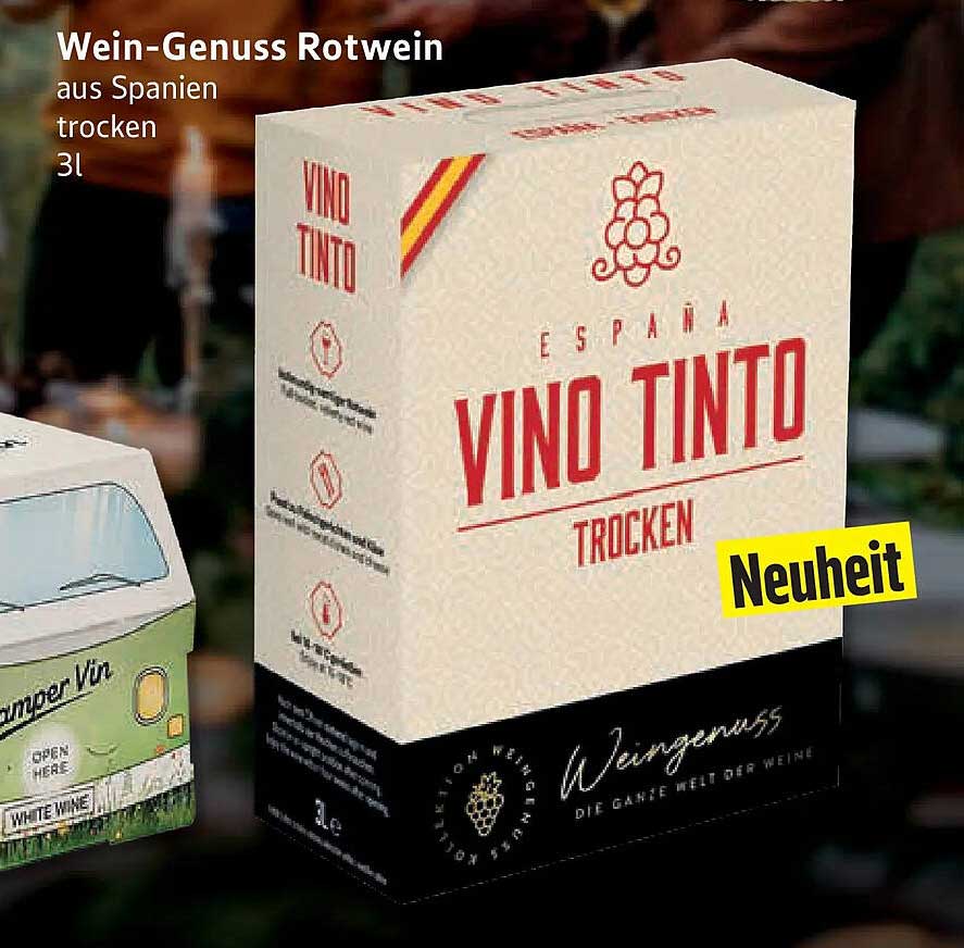 Wein-Genuss Rotwein aus Spanien trocken 3l