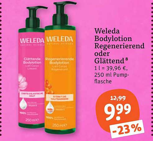 Weleda Bodylotion Regenerierend oder Glättend