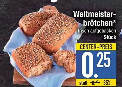 Weltmeister-brötchen* frisch aufgebacken Stück