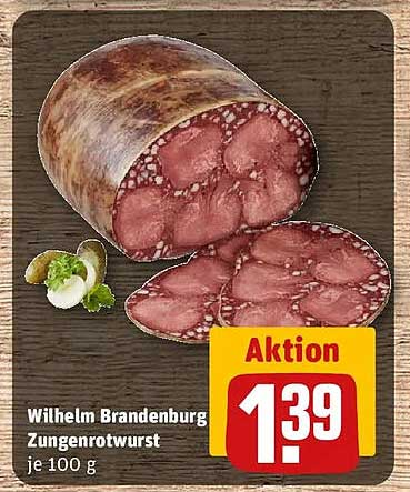 Wilhelm Brandenburg Zungenrotwurst je 100 g