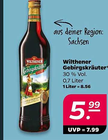 Wilthener Gebirgskräuter 30 % Vol. 0,7 Liter