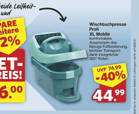Wischtuchpresse Profi XL Mobile