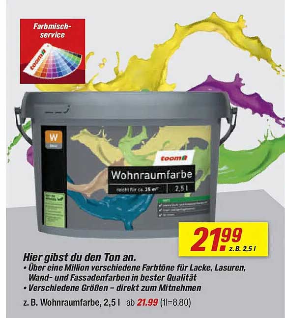 Wohnraumfarbe