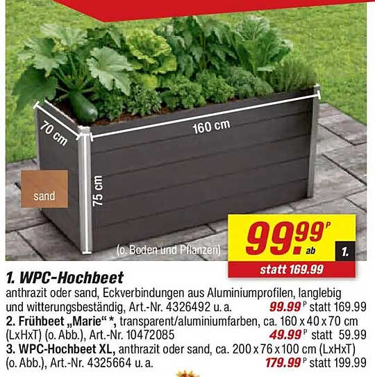 WPC-Hochbeet