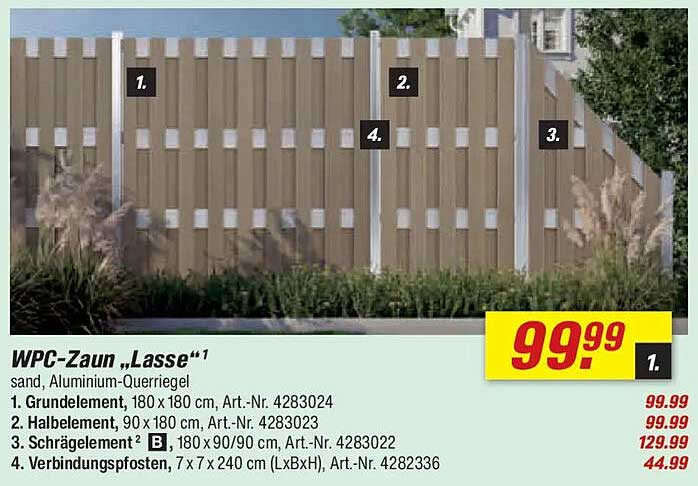 WPC-Zaun „Lasse“