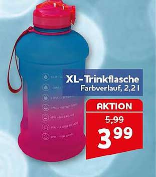 XL-Trinkflasche Farbverlauf, 2,2 l
