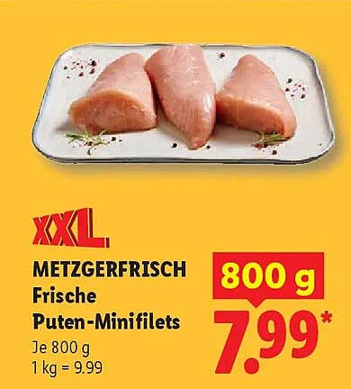 XXL METZGERFRISCH Frische Puten-Minifilets