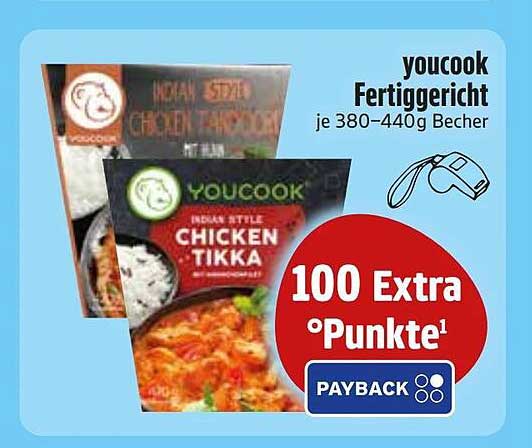 youcook Fertiggericht je 380–440g Becher