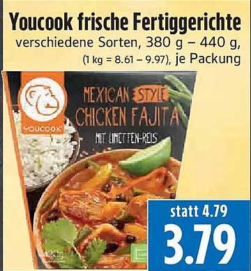 Youcook frische Fertiggerichte