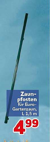 Zaun-pfosten für Euro-Gartenzaun, L 1,5 m
