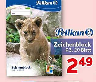 Zeichenblock A3, 20 Blatt