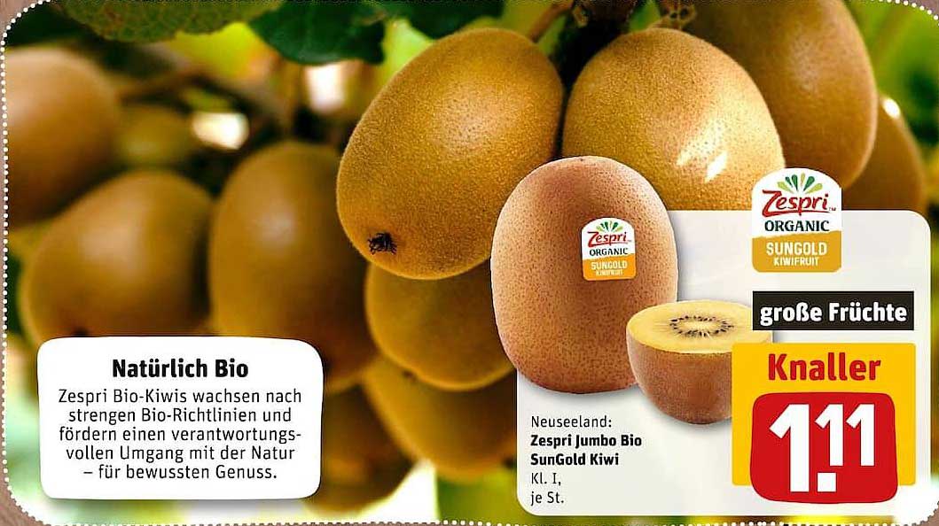 Zespri Jumbo Bio SunGold Kiwi