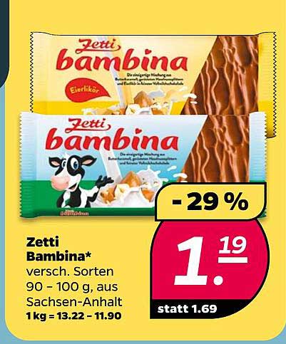 Zetti Bambina* versch. Sorten 90 - 100 g, aus Sachsen-Anhalt 1 kg = 13.22 - 11.90
