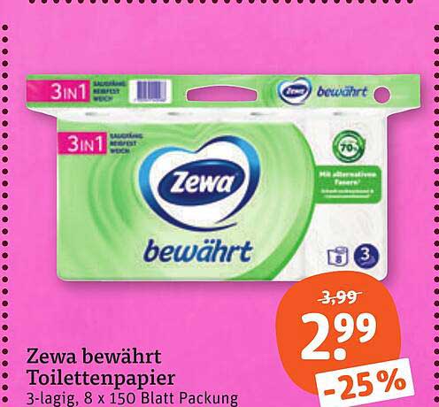 Zewa bewährt Toilettenpapier