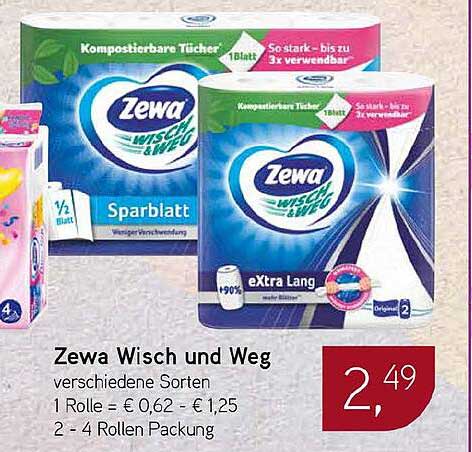 Zewa Wisch und Weg