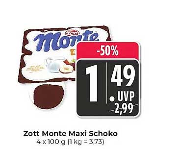 Zott Monte Maxi Schoko