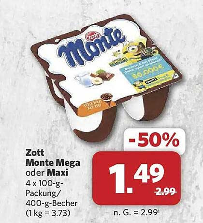 Zott Monte Mega oder Maxi