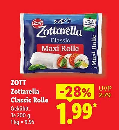 ZOTT Zottarella Classic Rolle
