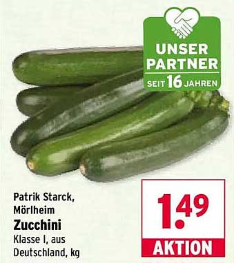 Zucchini Klasse I, aus Deutschland, kg
