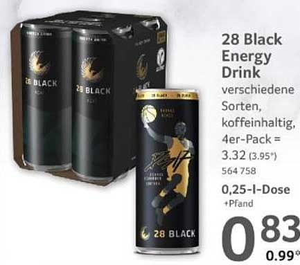 28 Black Energy Drink - 4er-Pack