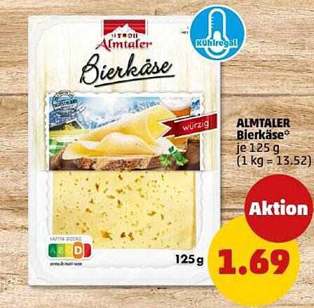 ALMTALER Bierkäse 125 g für nur 1,69 €