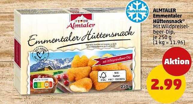ALMTALER Emmentaler Hütten Snack mit Wildpreiselbeer-Dip, 250 g