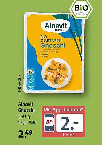 Alnavit Bio Glutenfreie Gnocchi 250 g