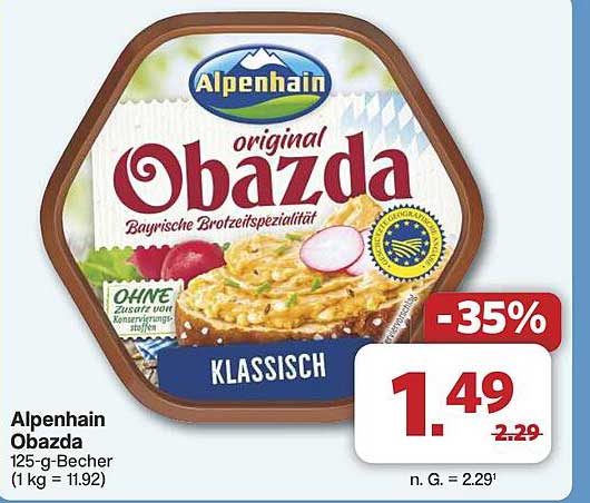 Alpenhain original Obazda 125-g-Becher