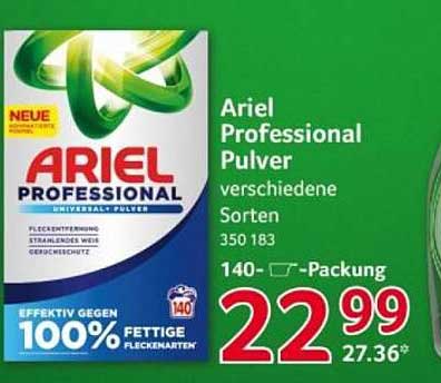 Ariel Professional Pulver – Verschiedene Sorten