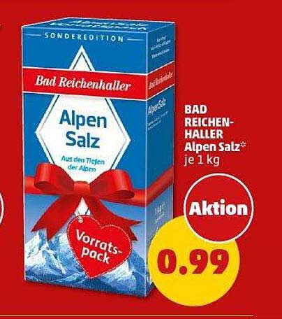 BAD REICHENHALLER Alpen Salz 1 kg - Sonderedition
