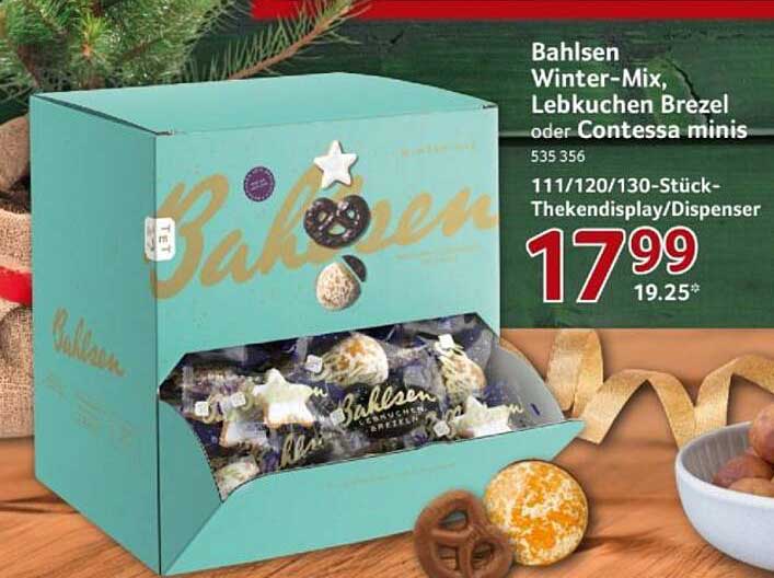 Bahlsen Winter-Mix, Lebkuchen Brezel oder Contessa minis