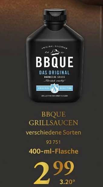 BBQUE Grillsoßen verschiedene Sorten 400-ml-Flasche