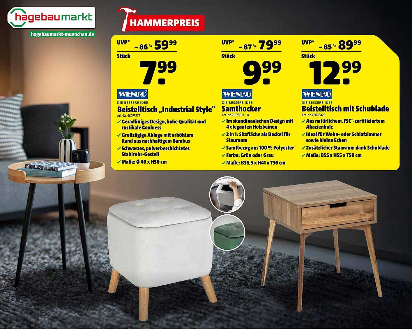 Beistelltisch "Industrial Style"