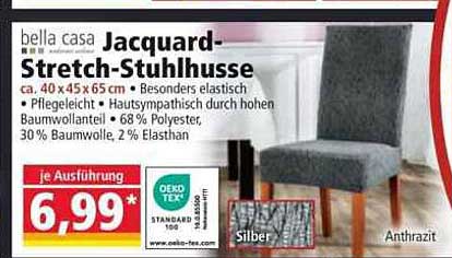 bella casa Jacquard-Stretch-Stuhlhusse