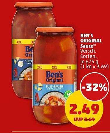 BEN'S ORIGINAL Sauce 675 g – Süß-Sauer und mehr