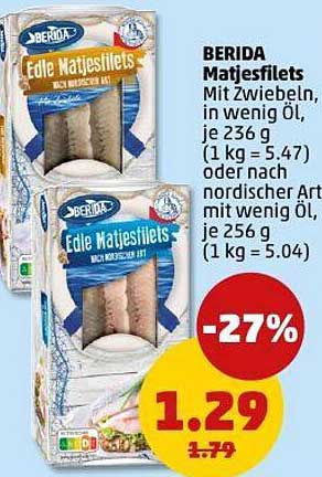 BERIDA Edle Matjesfilets mit Zwiebeln, 236 g